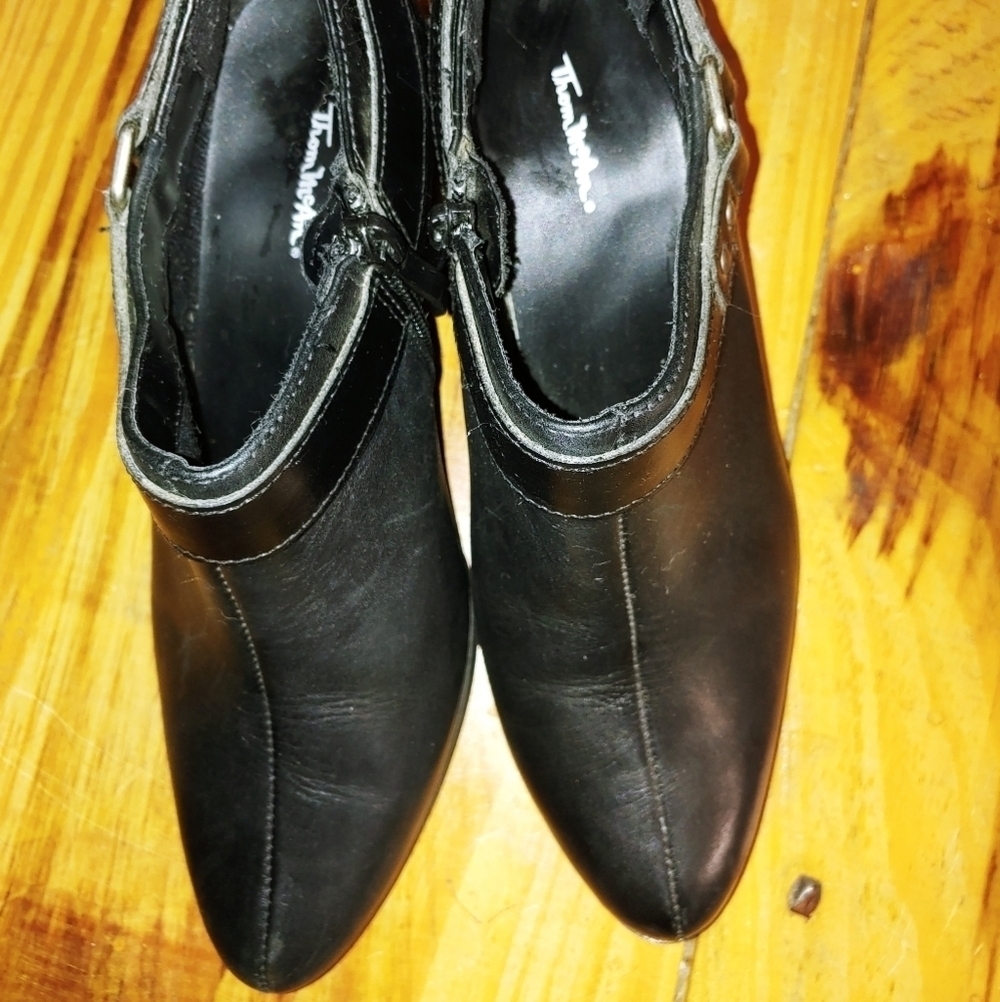 Thom MCan Leather Ankle Boots Black 6.5